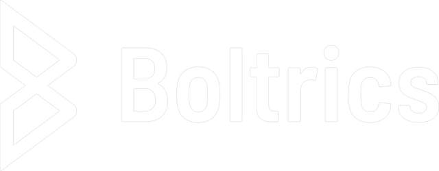 Boltrics — logo blanc